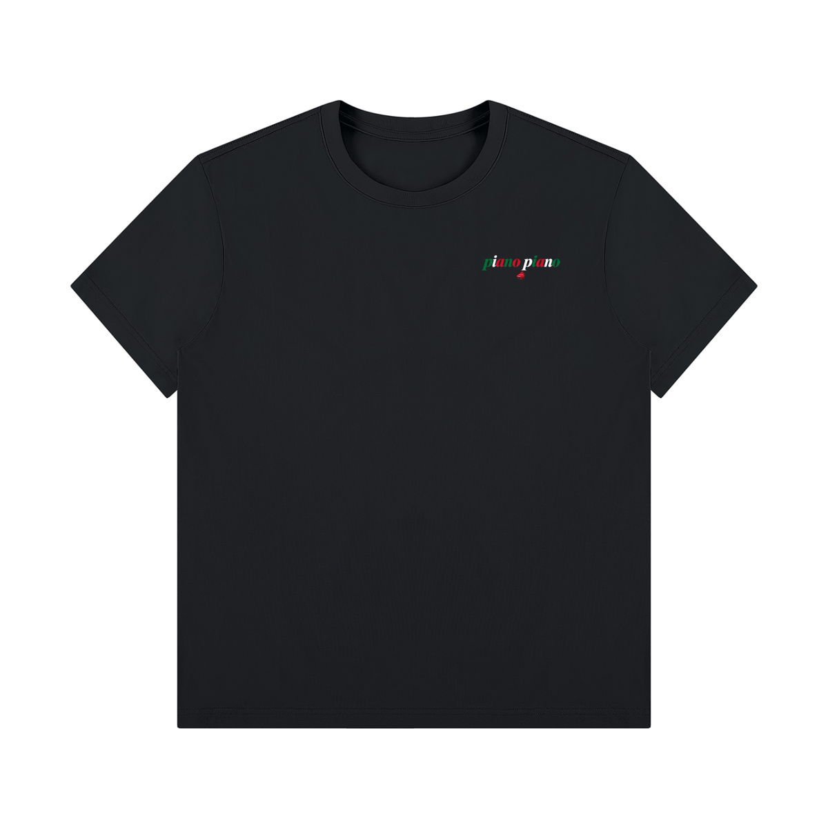 T-shirt à col rond regular fit Piano Piano.